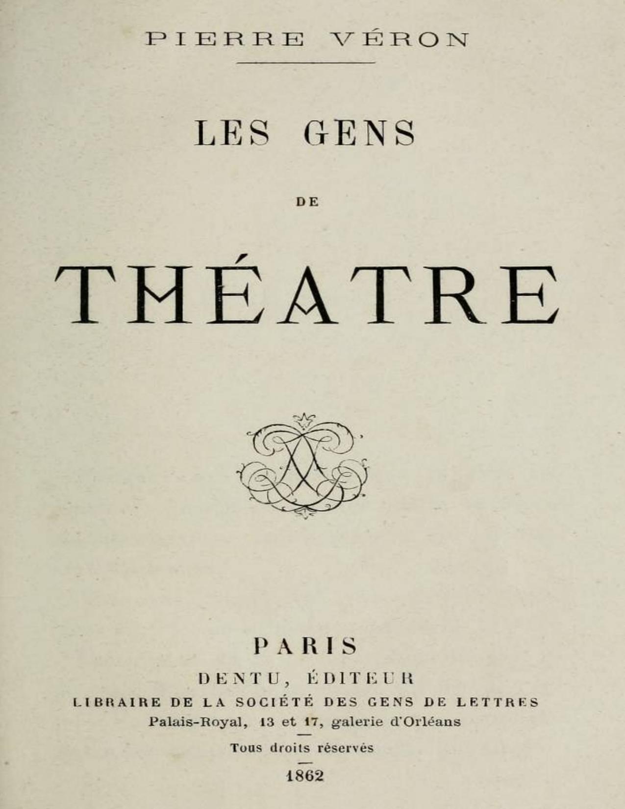 Les Gens De Theatre