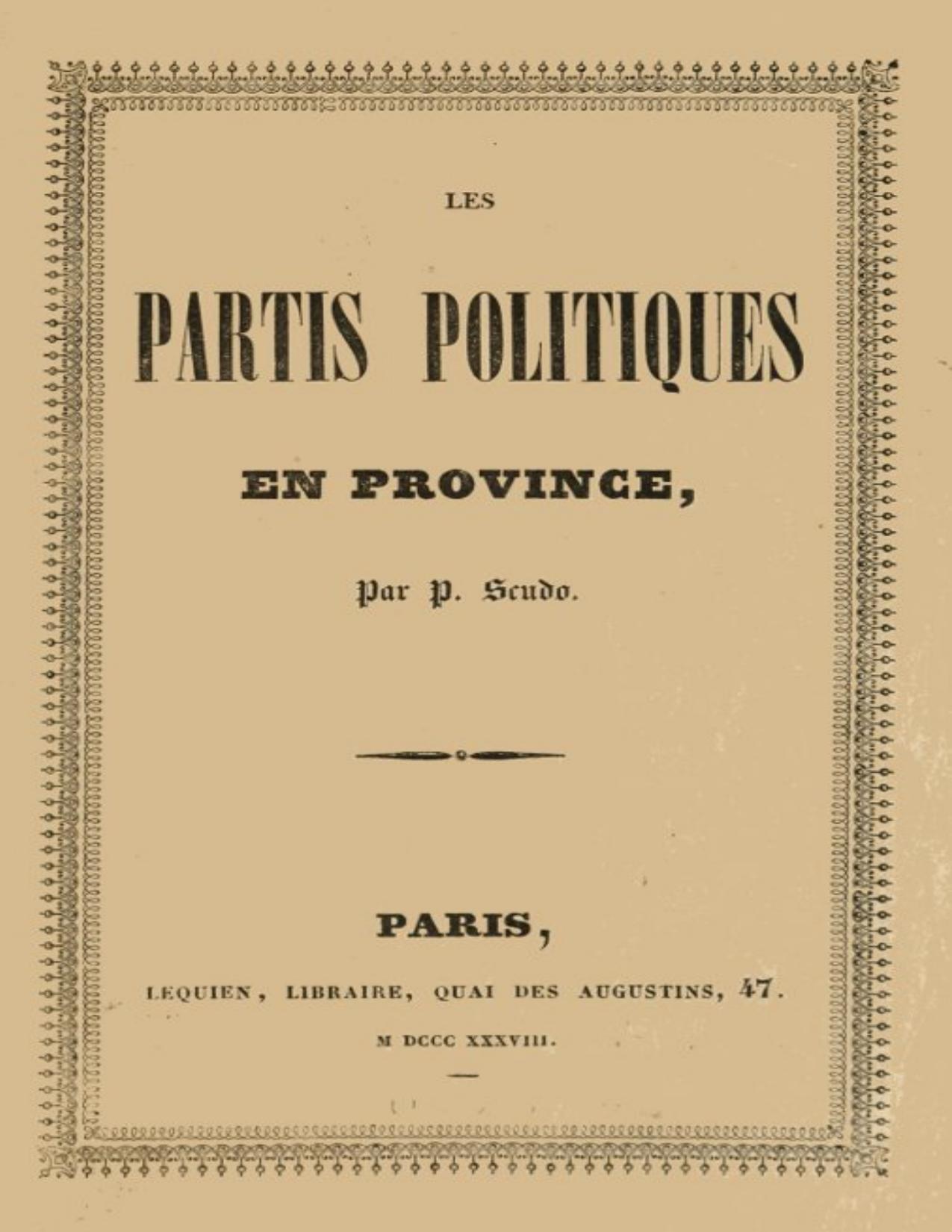 Les Partis Politiques En Province