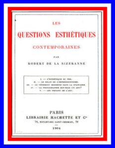 Les Questions Esthetiques Contemporaines