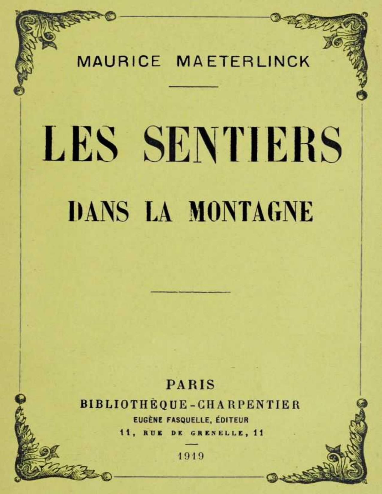 Les Sentiers Dans La Montagne