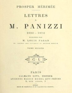 Lettres A M. Panizzi Tome II