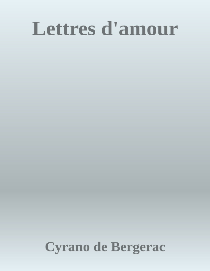 Couverture de Lettres d'amour