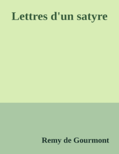 Couverture de Lettres d'un satyre