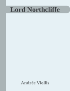 Couverture de Lord Northcliffe