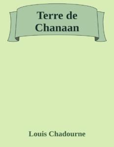 Couverture de Terre de Chanaan