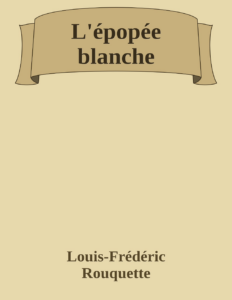 Couverture de L'épopée blanche