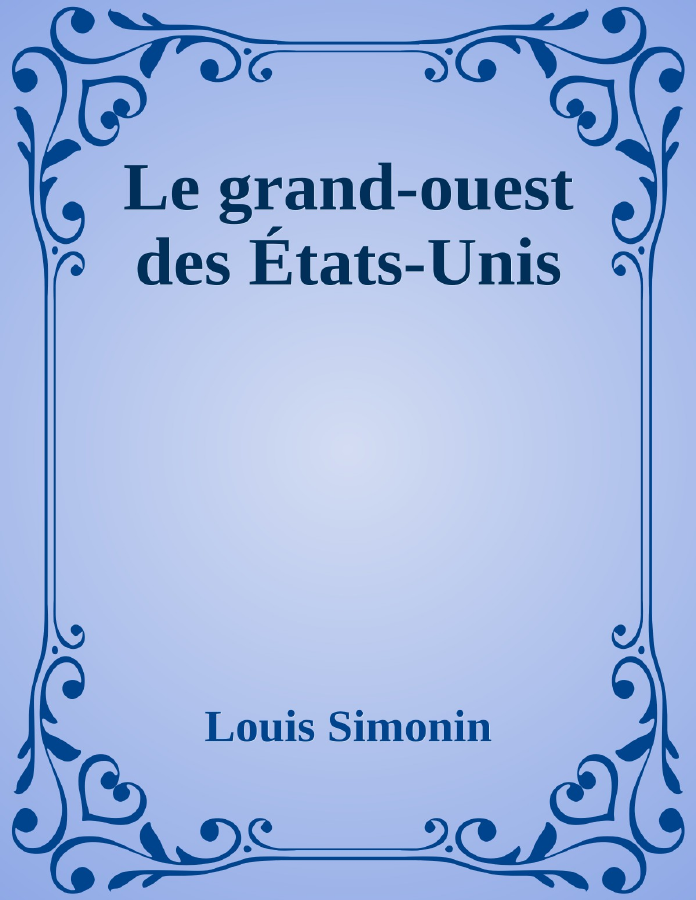 Couverture de Le grand-ouest des États-Unis