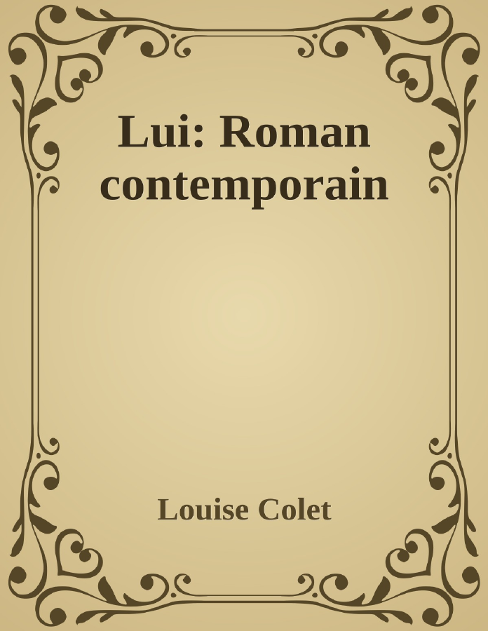 Couverture de Lui: Roman contemporain