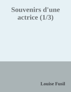 Couverture de Souvenirs d'une actrice (1/3)