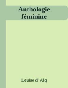 Couverture de Anthologie féminine