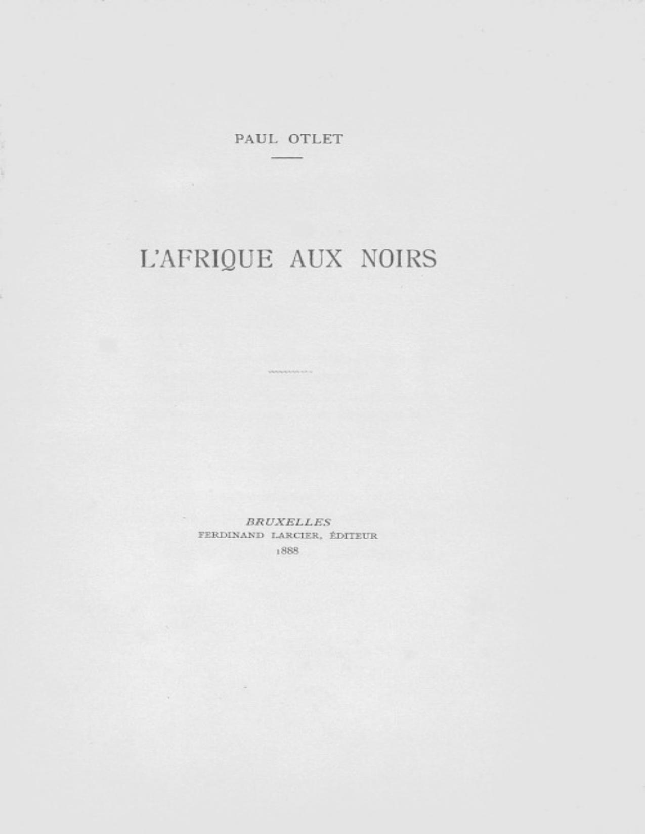 LrsquoAfrique Aux Noirs