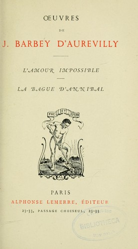 LrsquoAmour Impossible La Bague DrsquoAnnibal