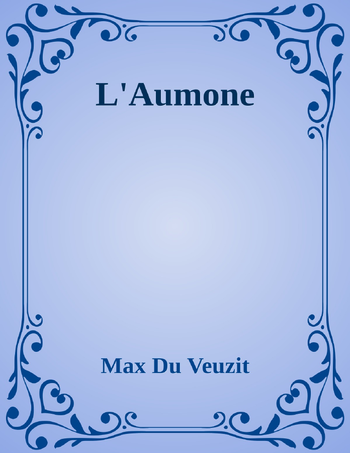 Couverture de L'Aumone