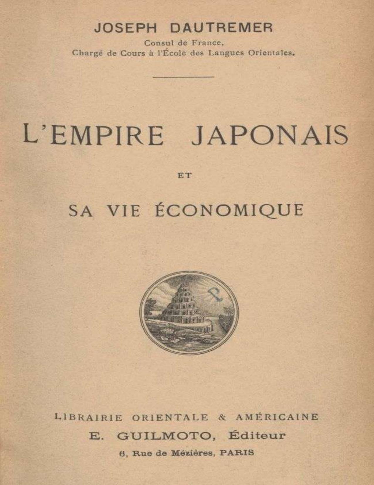 LrsquoEmpire Japonais Et Sa Vie Economique