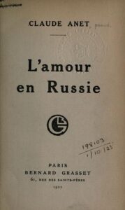 Lrsquoamour En Russie