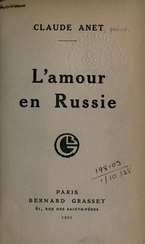 Lrsquoamour En Russie