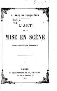 Lrsquoart De La Mise En Scene Essai Drsquoesthetiq