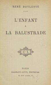 Lrsquoenfant A La Balustrade