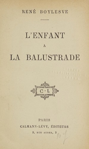 Lrsquoenfant A La Balustrade