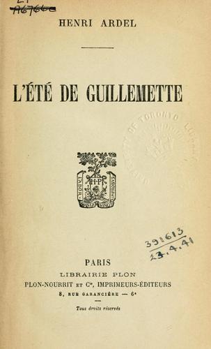 Lrsquoete De Guillemette