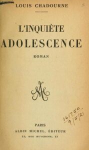 Lrsquoinquiete Adolescence