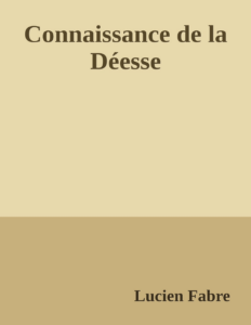 Couverture de Connaissance de la Déesse