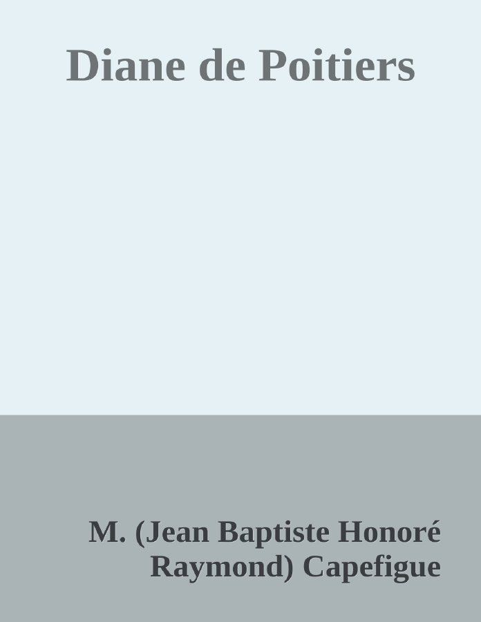 Couverture de Diane de Poitiers
