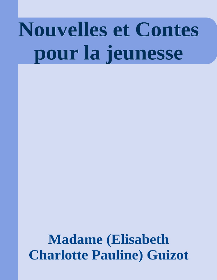 Couverture de Nouvelles et Contes pour la jeunesse