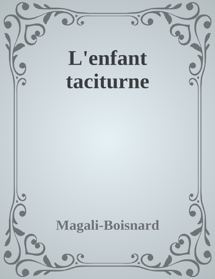 Couverture de L'enfant taciturne