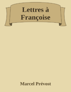 Couverture de Lettres à Françoise