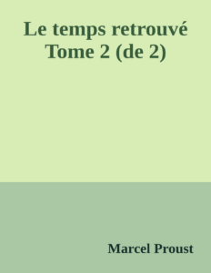 Couverture de Le temps retrouvé Tome 2 (de 2)