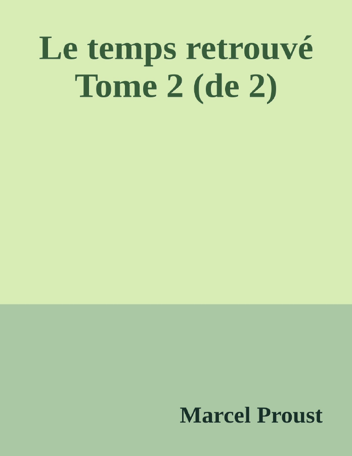 Couverture de Le temps retrouvé Tome 2 (de 2)