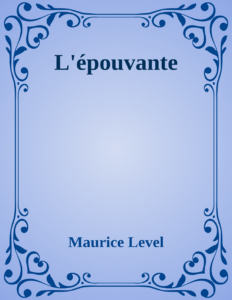 Couverture de L'épouvante