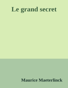 Couverture de Le grand secret