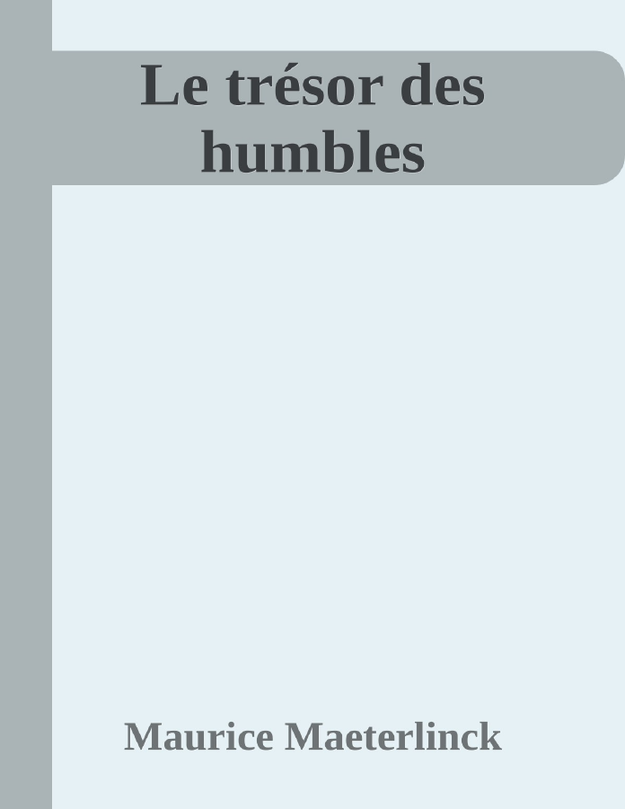 Couverture de Le trésor des humbles