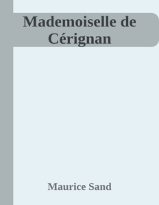 Couverture de Mademoiselle de Cérignan