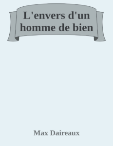 Couverture de L'envers d'un homme de bien