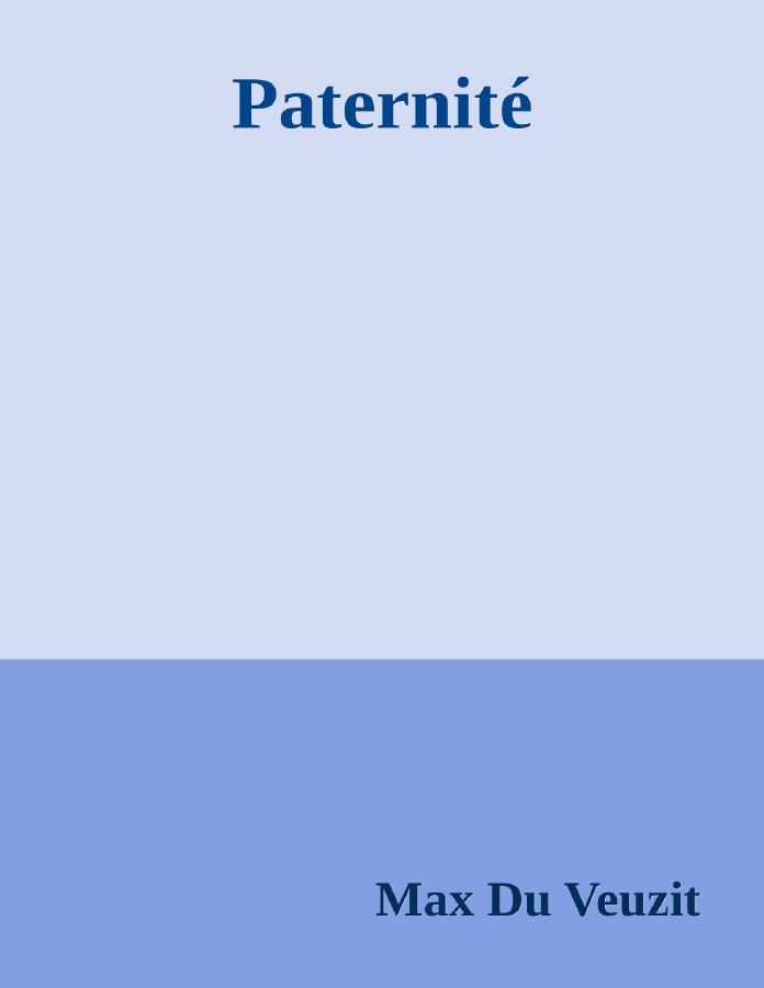 Couverture de Paternité