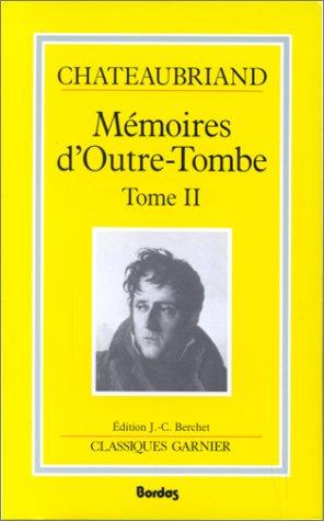 Memoires DrsquoOutre Tombe Tome 2