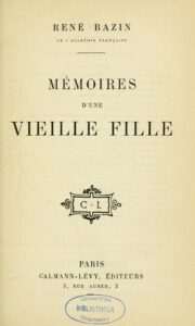 Memoires Drsquoune Vieille Fille