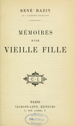 Memoires Drsquoune Vieille Fille