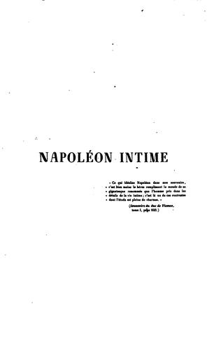 Napoleon Intime