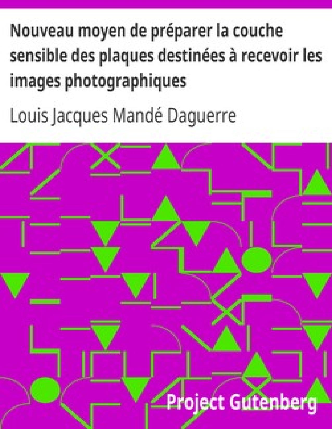 Nouveau Moyen De Preparer La Couche Sensible Des Plaques De