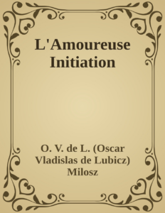 Couverture de L'Amoureuse Initiation
