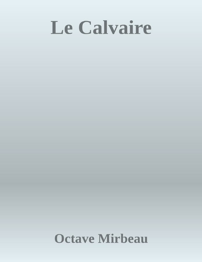 Couverture de Le Calvaire
