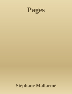 Couverture de Pages