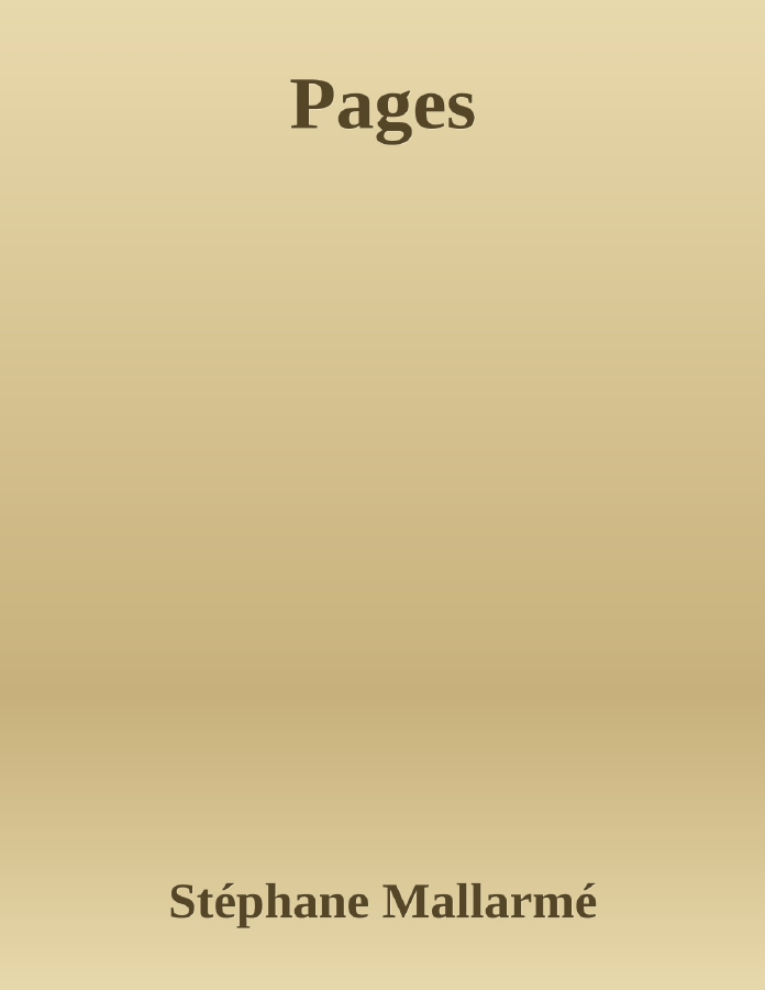 Couverture de Pages