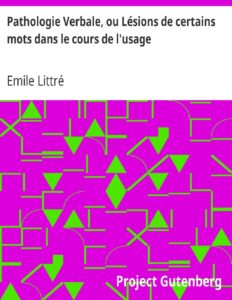 Pathologie Verbale Ou Lesions De Certains Mots Dans Le Cou