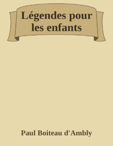 Couverture de Légendes pour les enfants