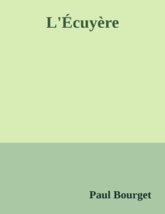 Couverture de L'Écuyère
